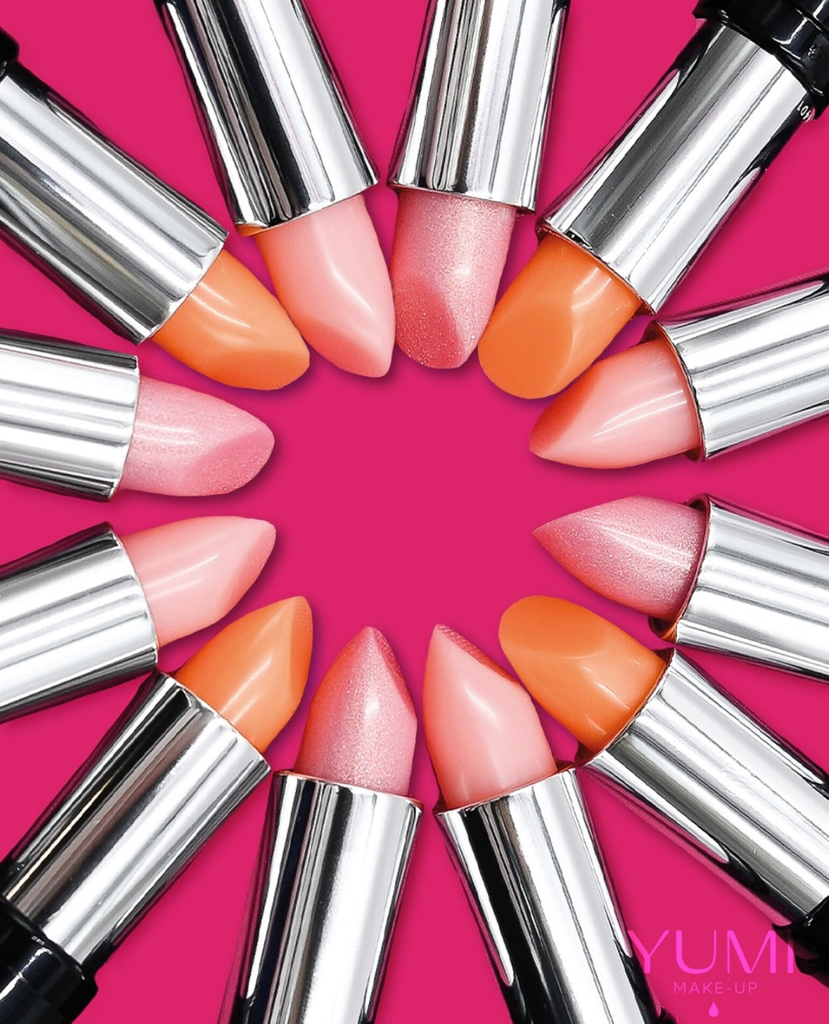 Verzorgende lippenbalsem in zachte fluweelachtige koraalkleur